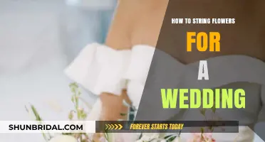 Stringing Flowers: Wedding DIY Guide
