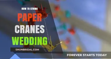 Elegant Origami Decor: Stringing Paper Cranes for Your Wedding Day
