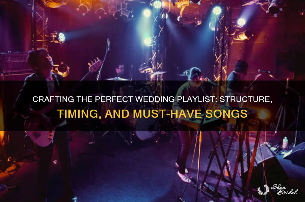 how to structure a wedding playlist