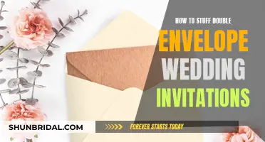 The Art of Stuffing Double Envelope Wedding Invitations