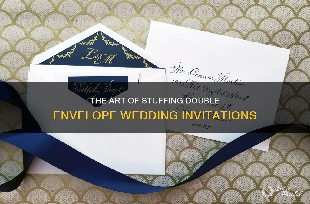 how to stuff double envelope wedding invitations