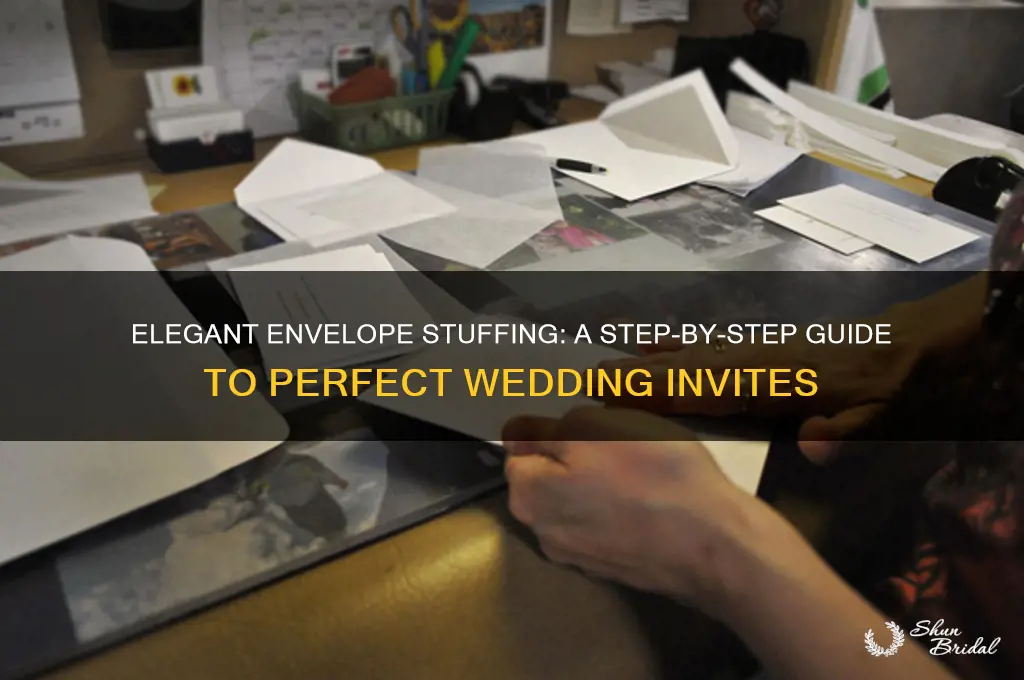 how to stuff wedding envelopes with tissue