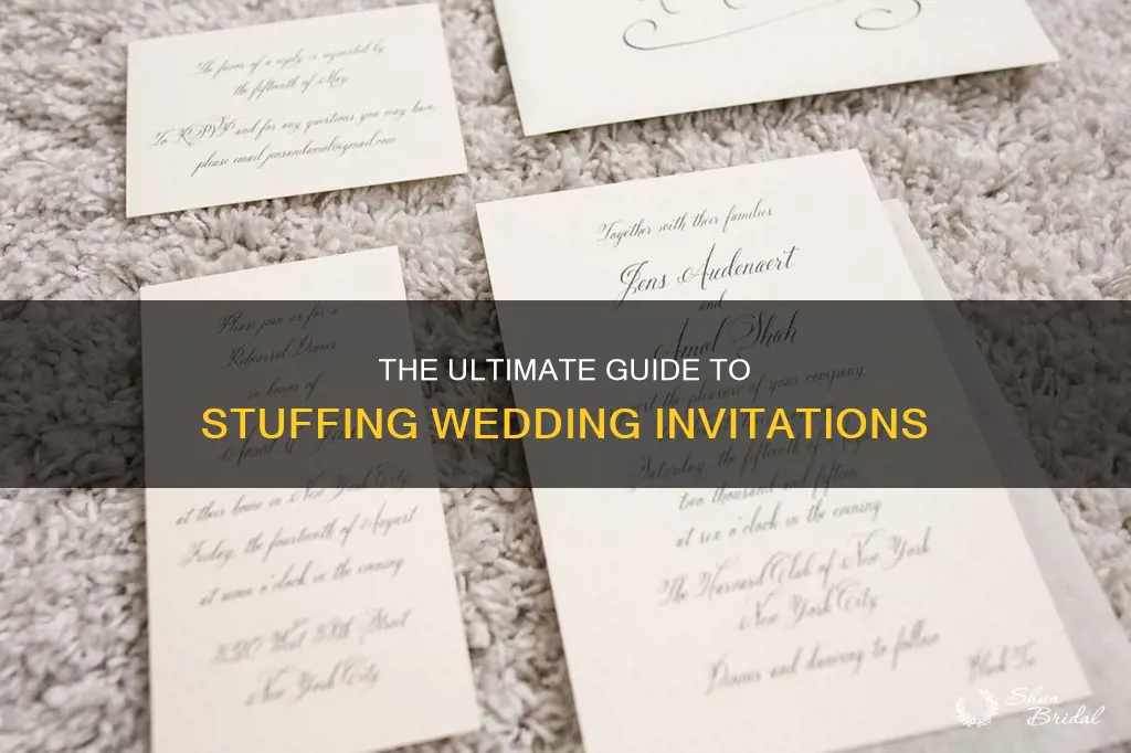 how to stuff wedding invitations the knot