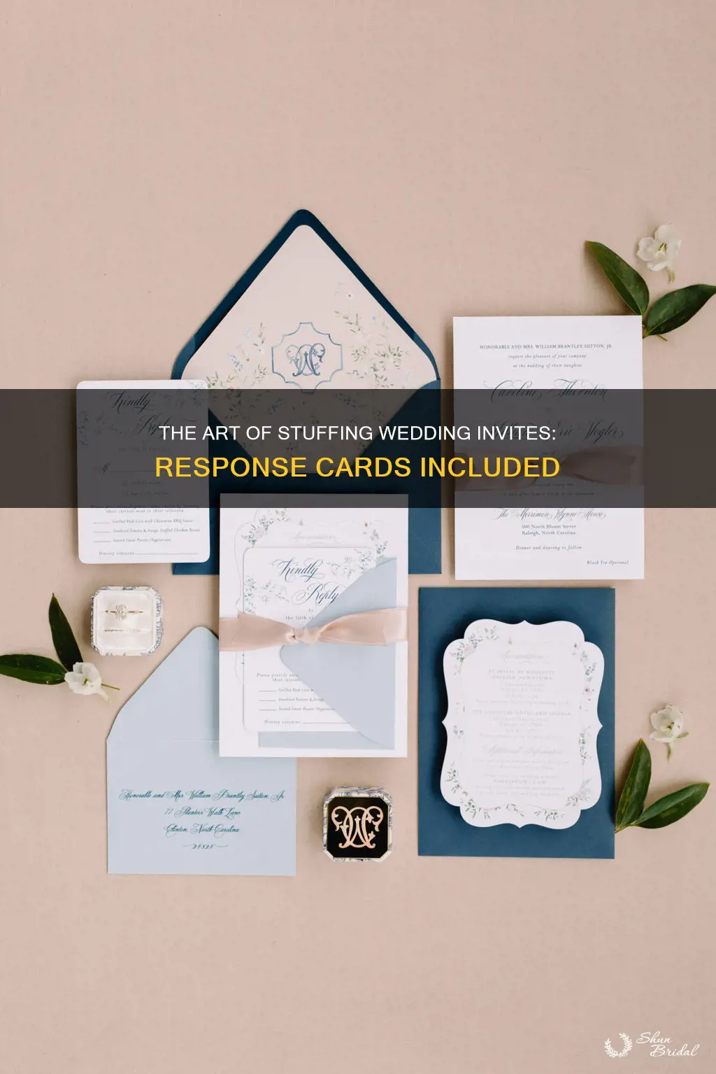 how to stuff wedding invitations with response cards