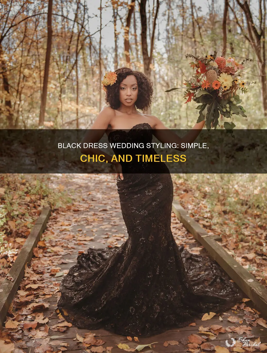 how to style a black dress for a wedding