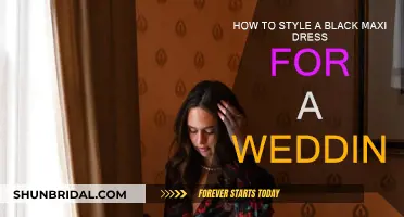 Styling a Black Maxi Dress for Your Wedding