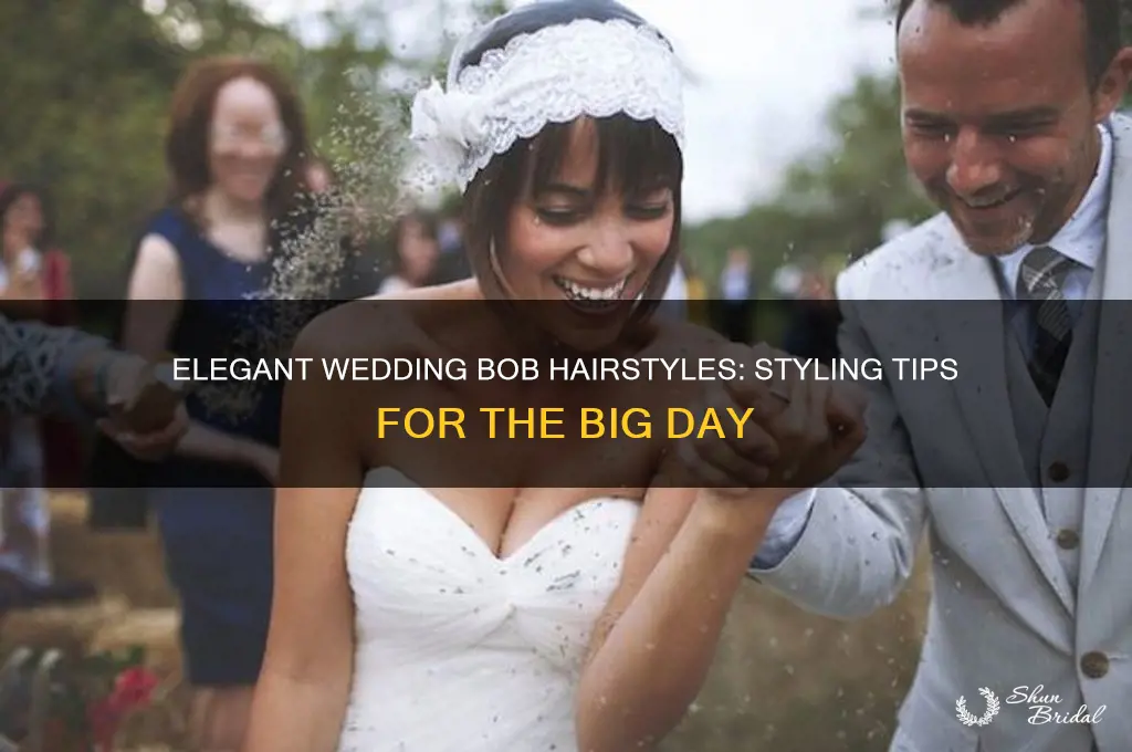 how to style a bob for a wedding