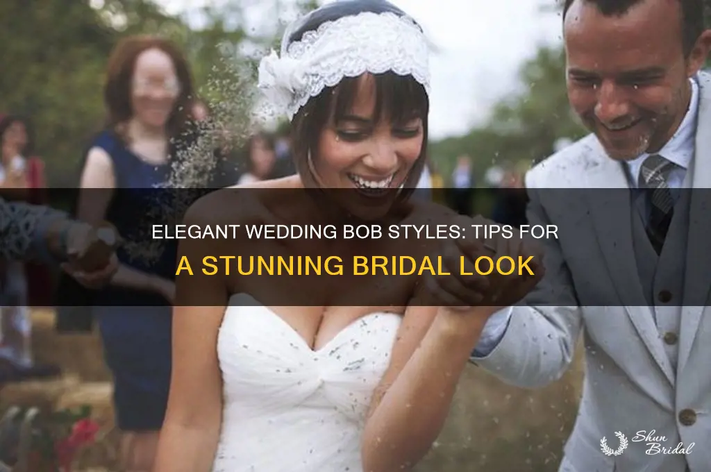 how to style a bob haircut for a wedding