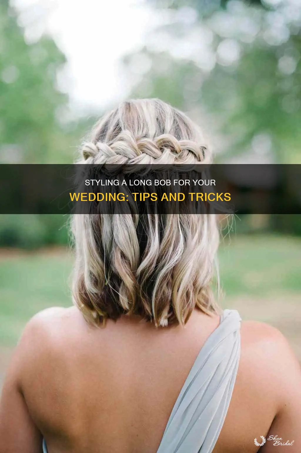 how to style a long bob for a wedding