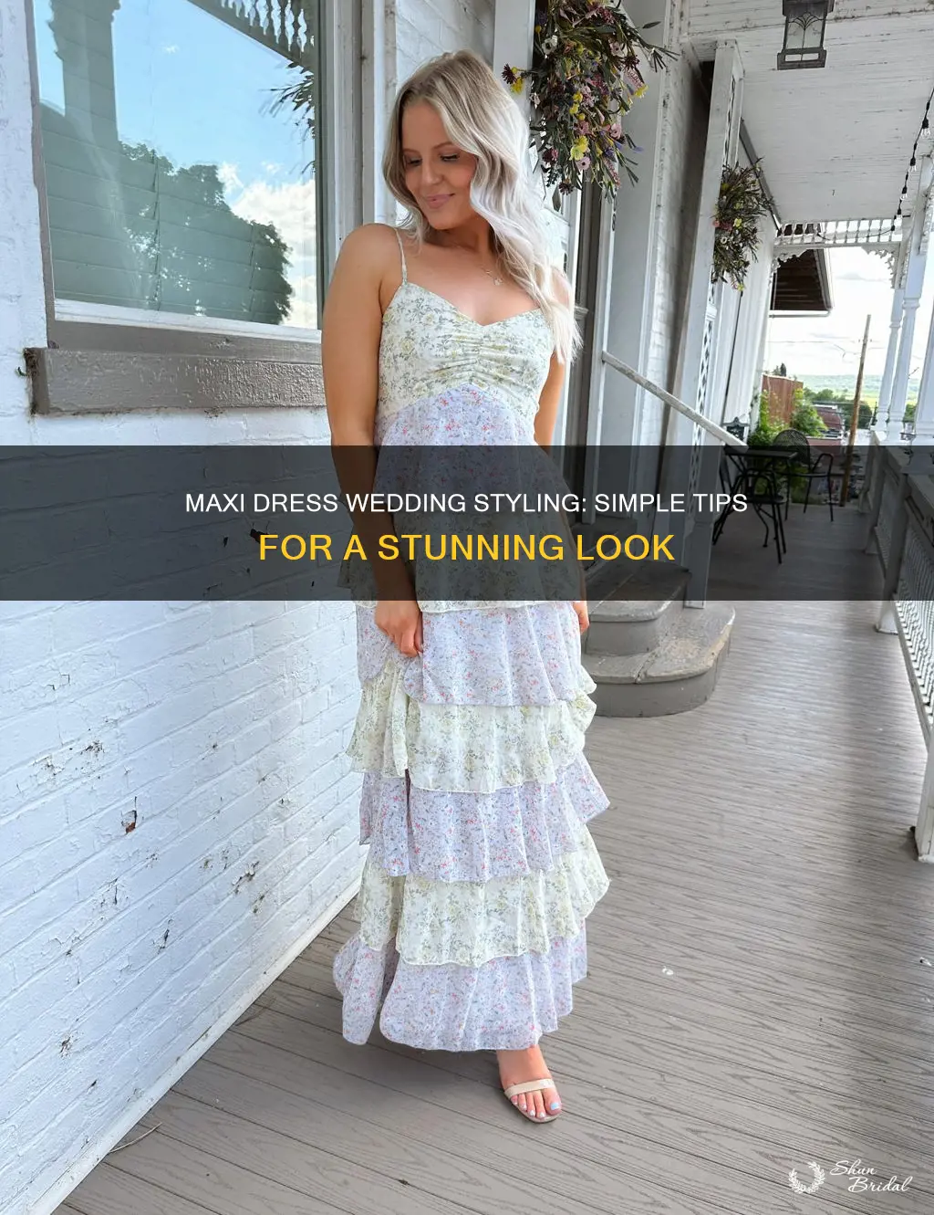 how to style a long maxi dress for a wedding