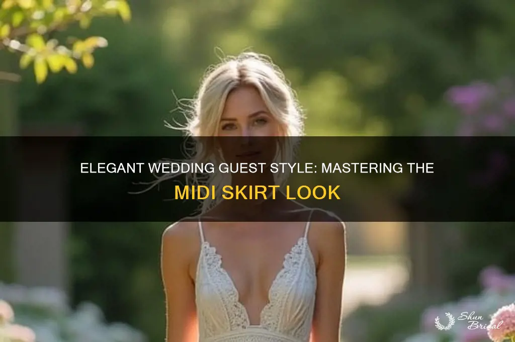 how to style a midi skirt for a wedding