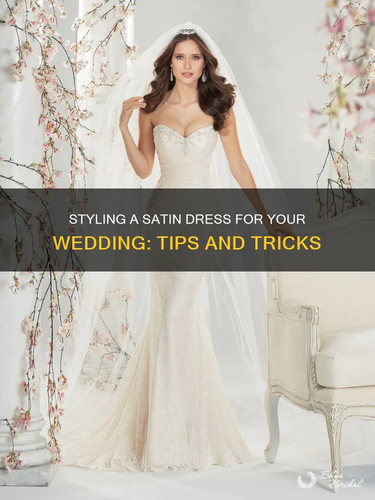 how to style a satin dress for a wedding