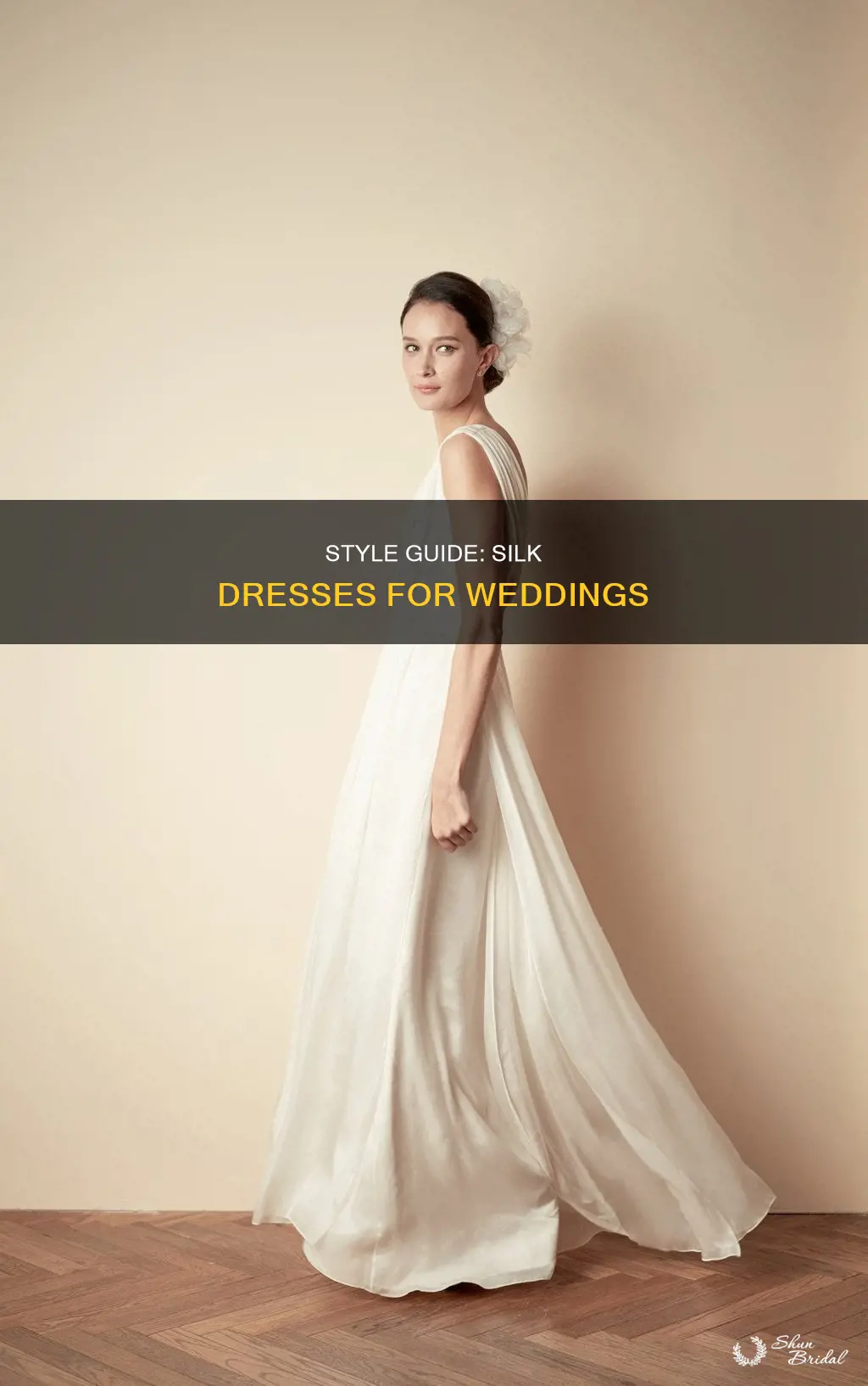 how to style a silk dress for a wedding