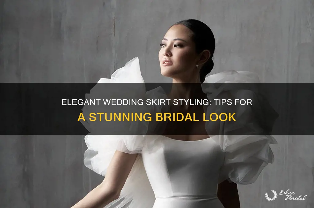 how to style a skirt for a wedding