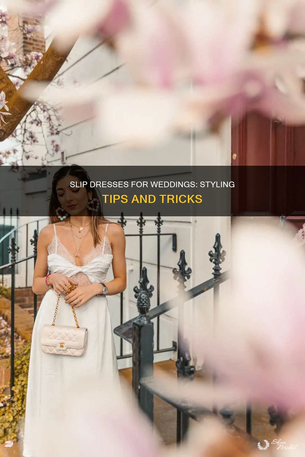 how to style a slip dress for wedding