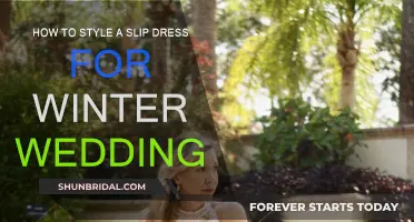 Slip Dresses for Winter Weddings: Layering for a Cozy Look