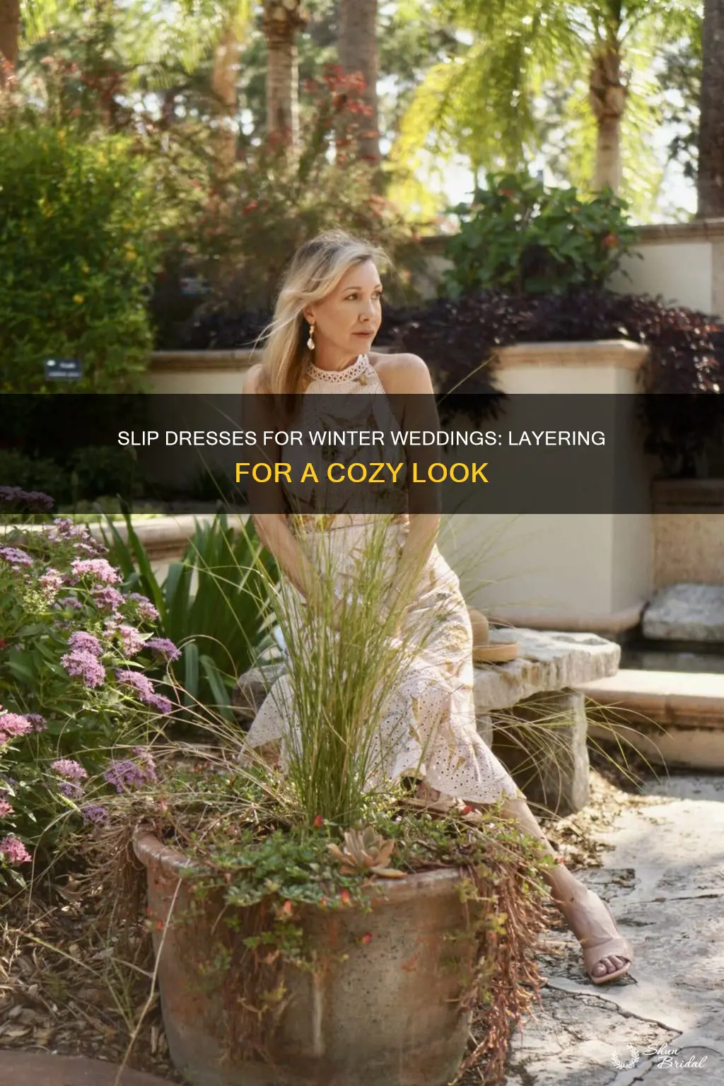 how to style a slip dress for winter wedding