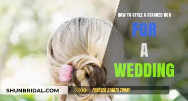 Elegant Wedding Hairstyles: Styling a Stacked Bob for Your Big Day