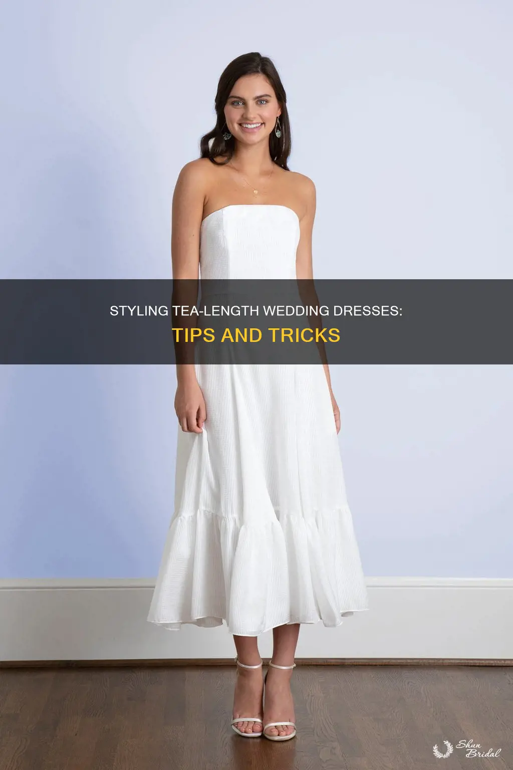 how to style a tea length wedding dress