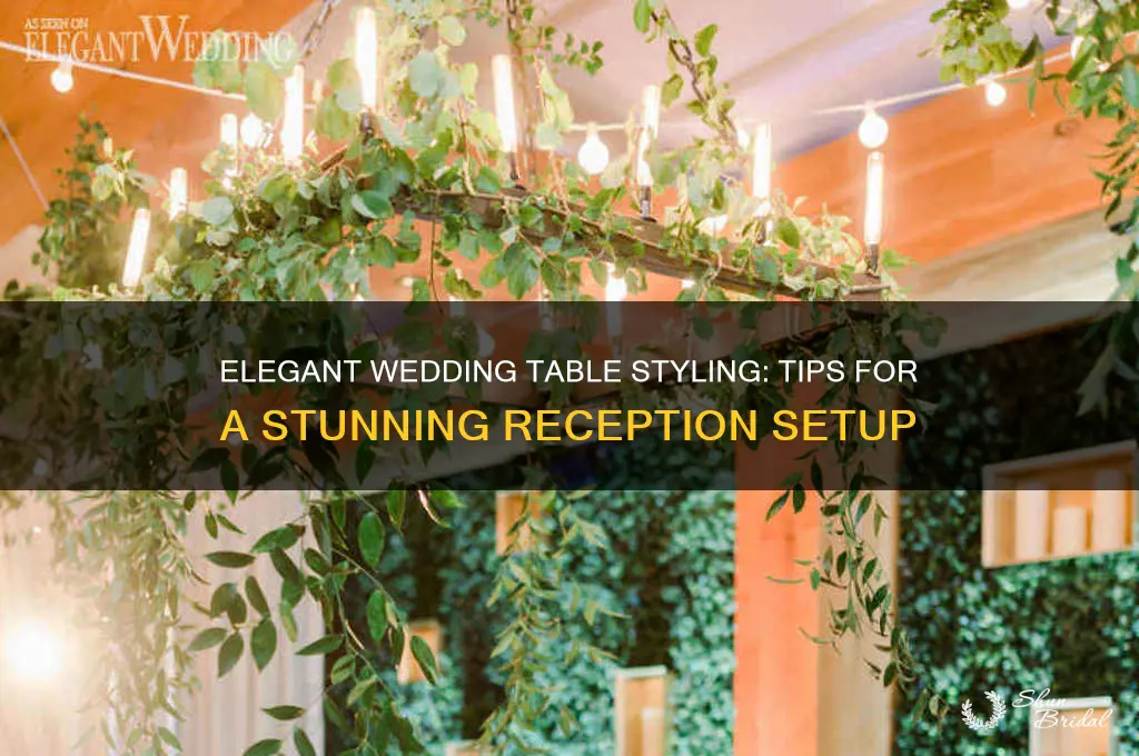 how to style a wedding table