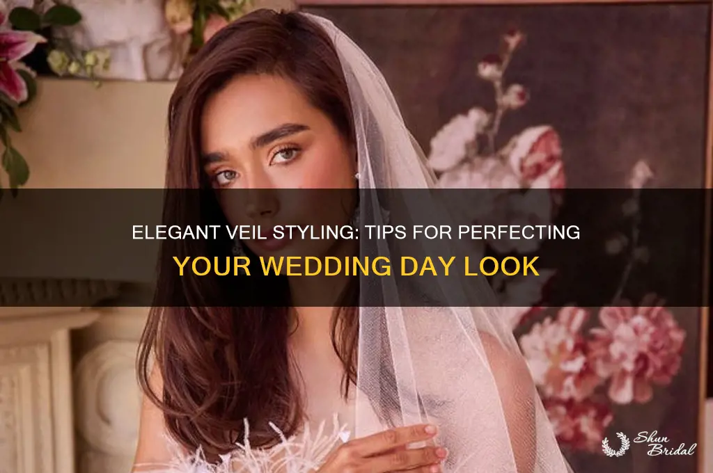 how to style a wedding veil