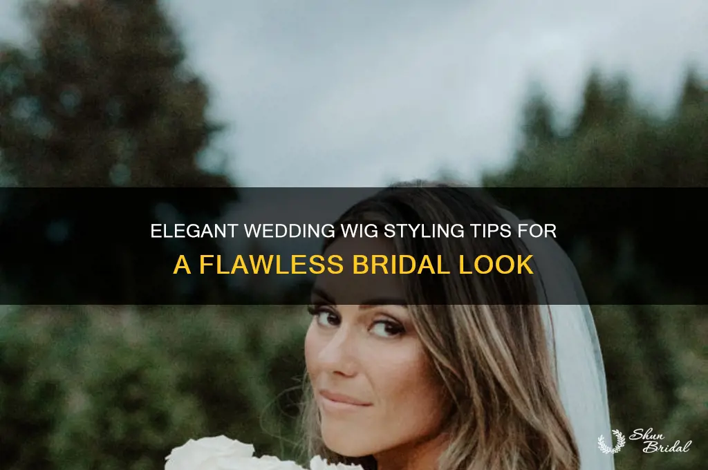 how to style a wig for a wedding
