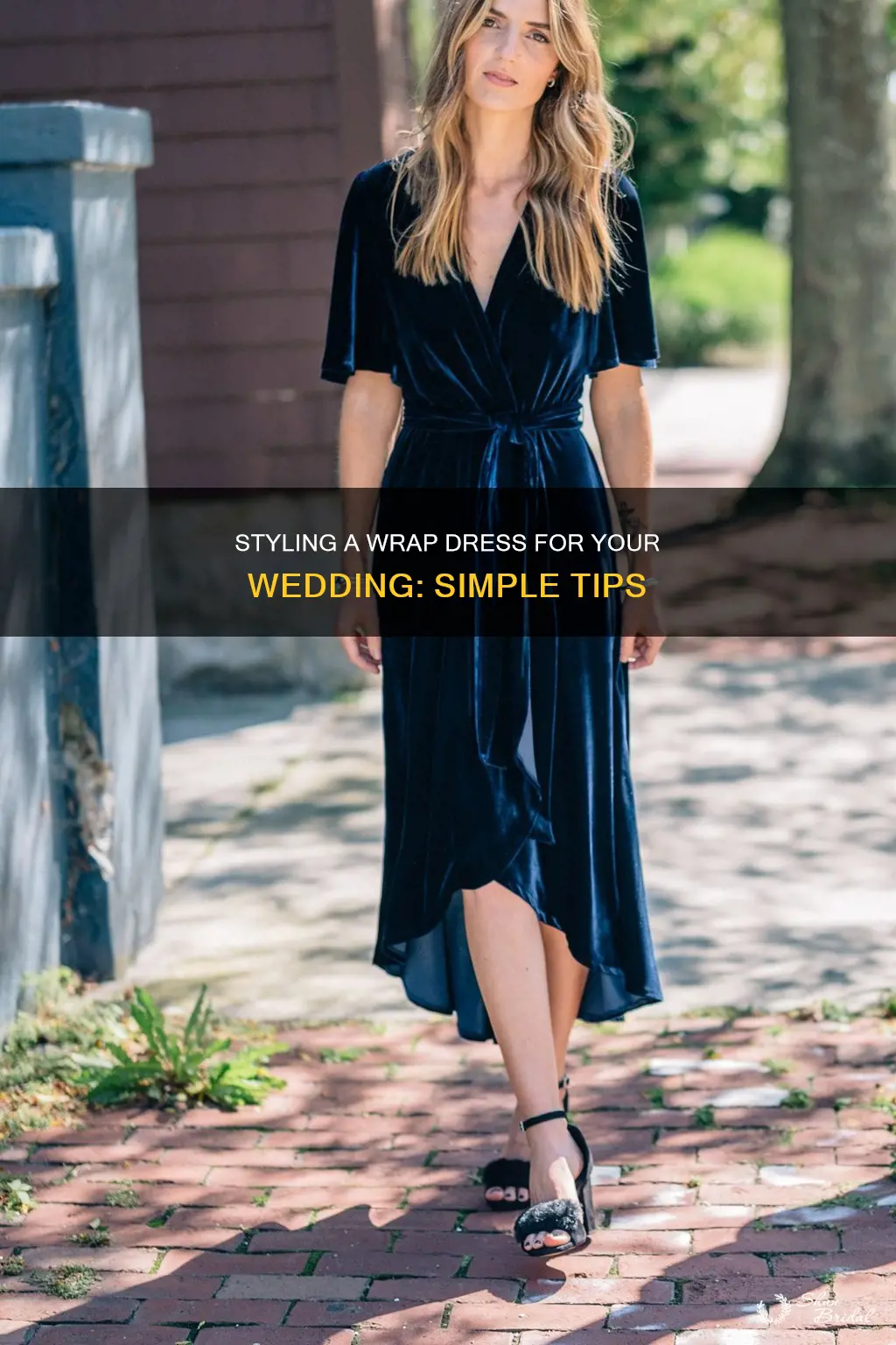 how to style a wrap dress for wedding