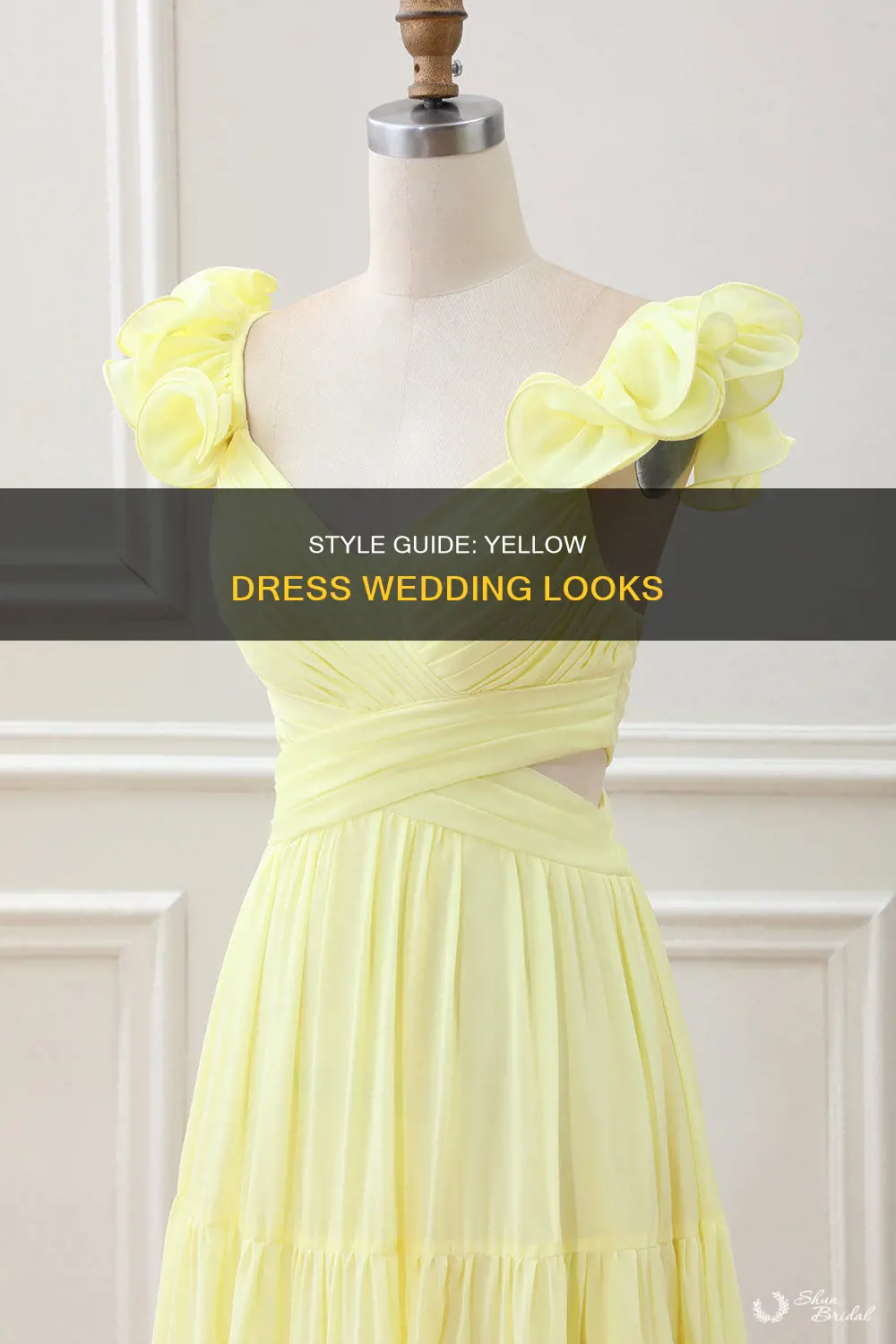 how to style a yellow dress for a wedding