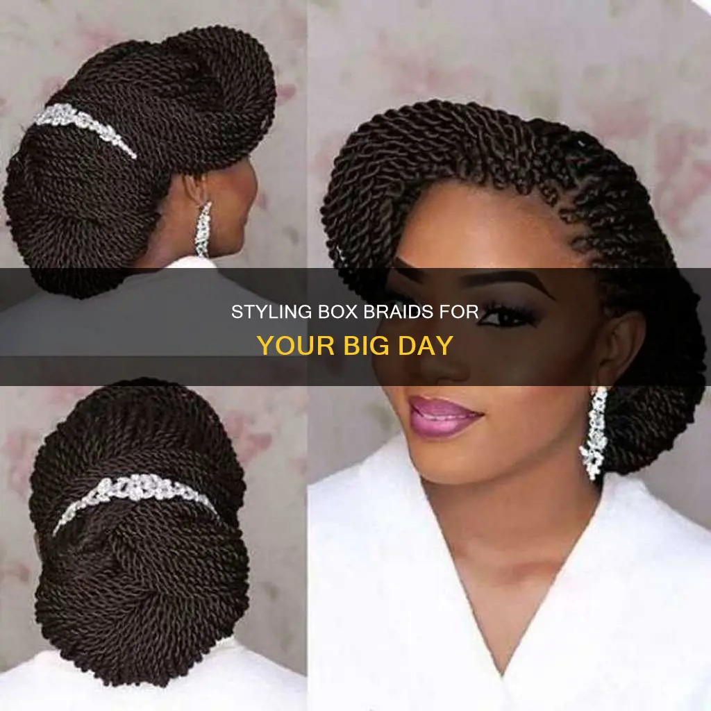 how to style box braids for a wedding
