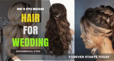 Elegant Wedding Hairstyles: Styling Brazilian Hair for Your Special Day
