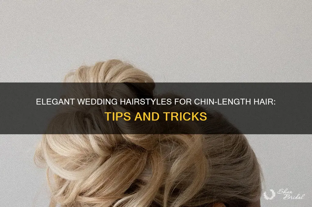 how to style chin length hair for a wedding
