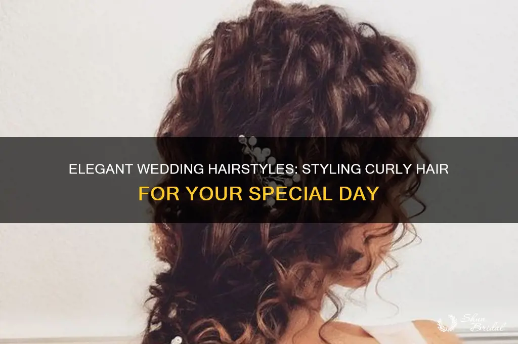 how to style curly hair for a wedding