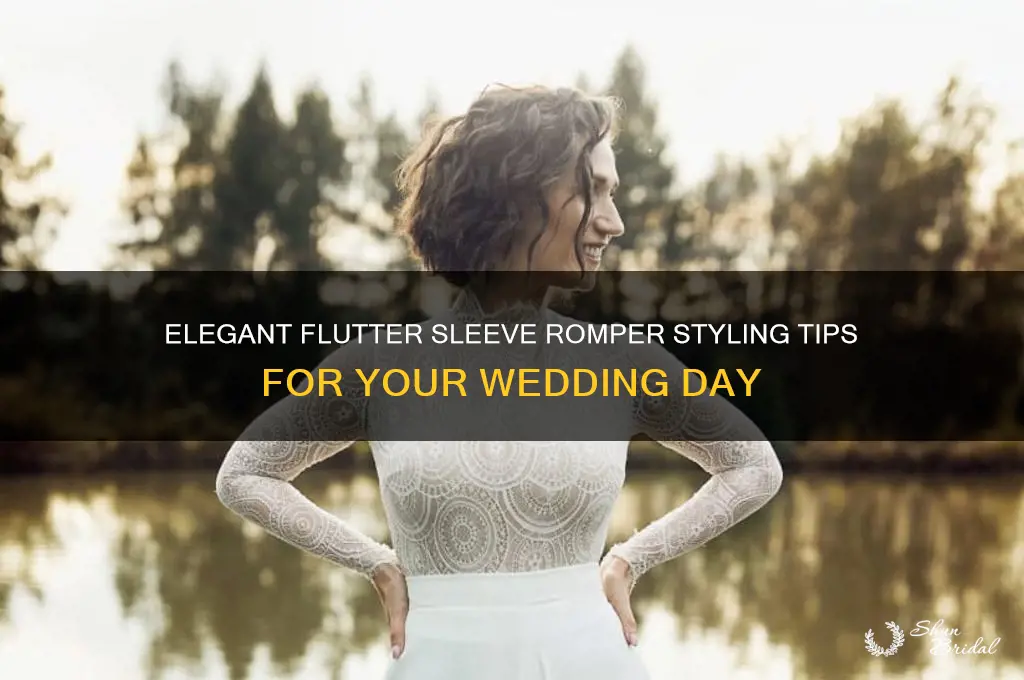 how to style flutter sleeve romper wedding