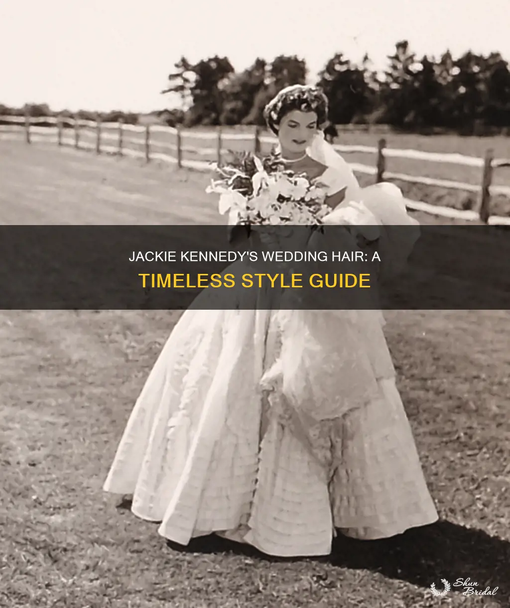 how to style hair like jackie kennedy wedding photo