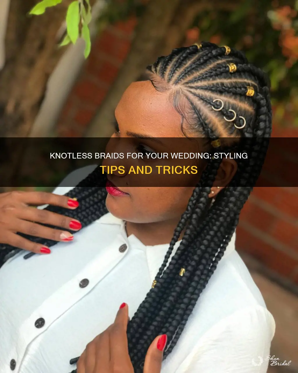 how to style knotless braids for wedding