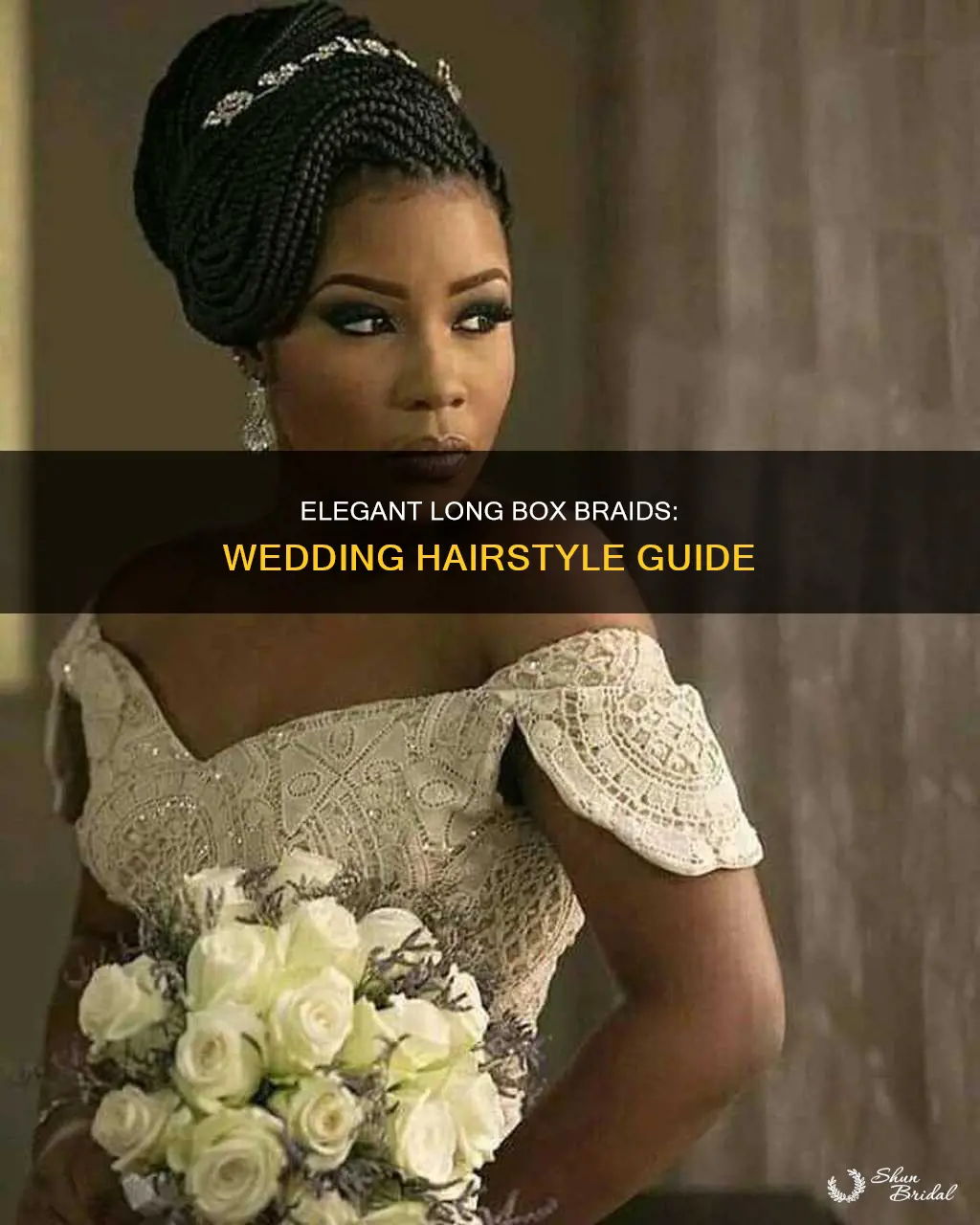 how to style long box braids for a wedding