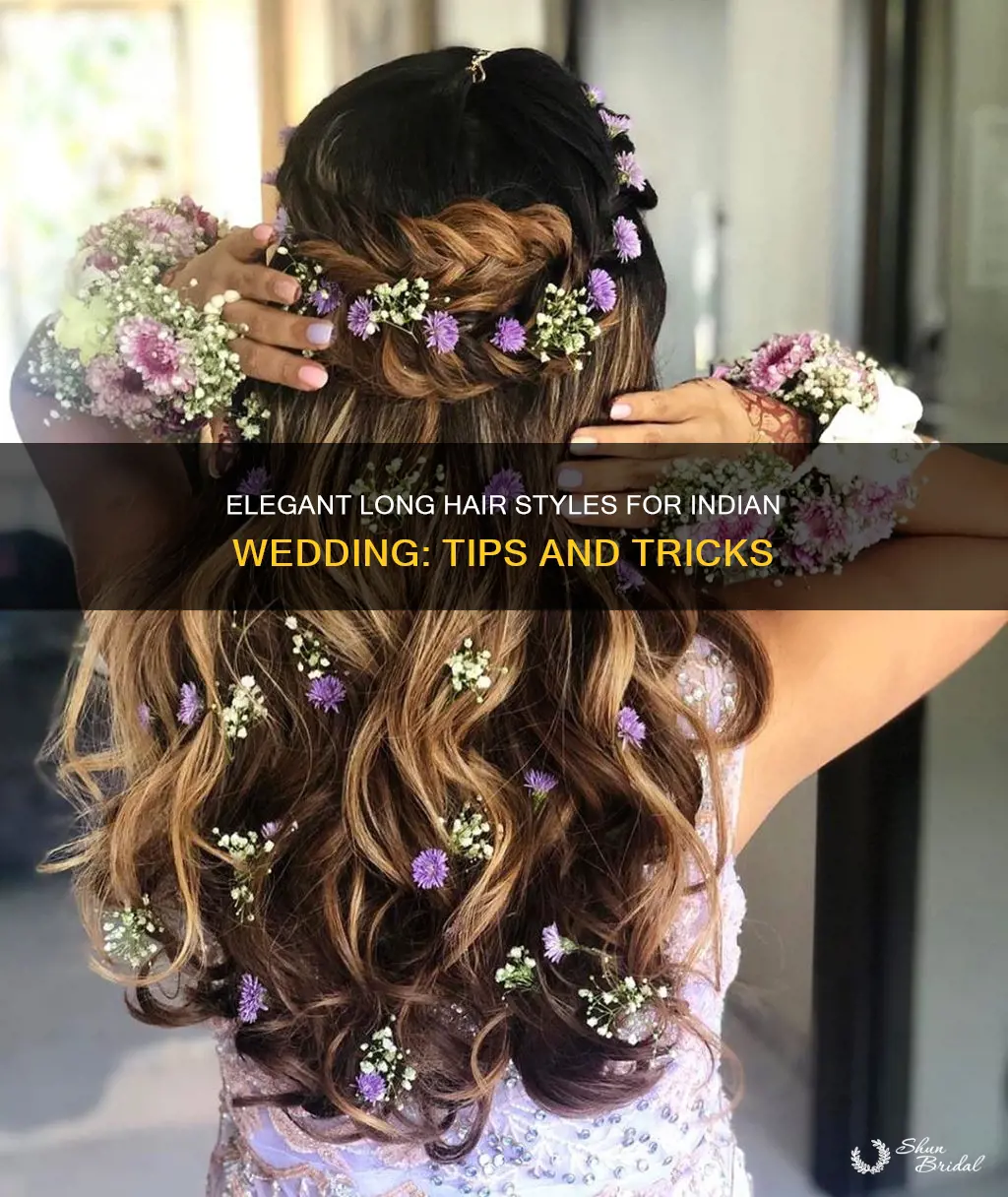 how to style long hair for indian wedding