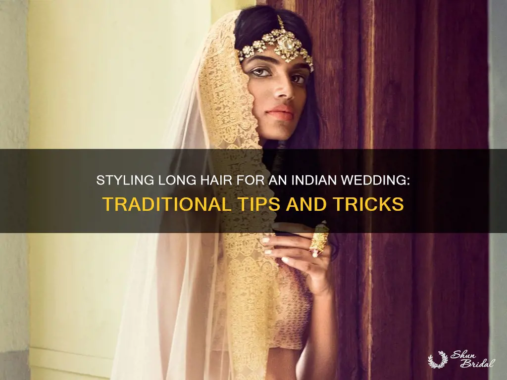 how to style long hair for indian wedding