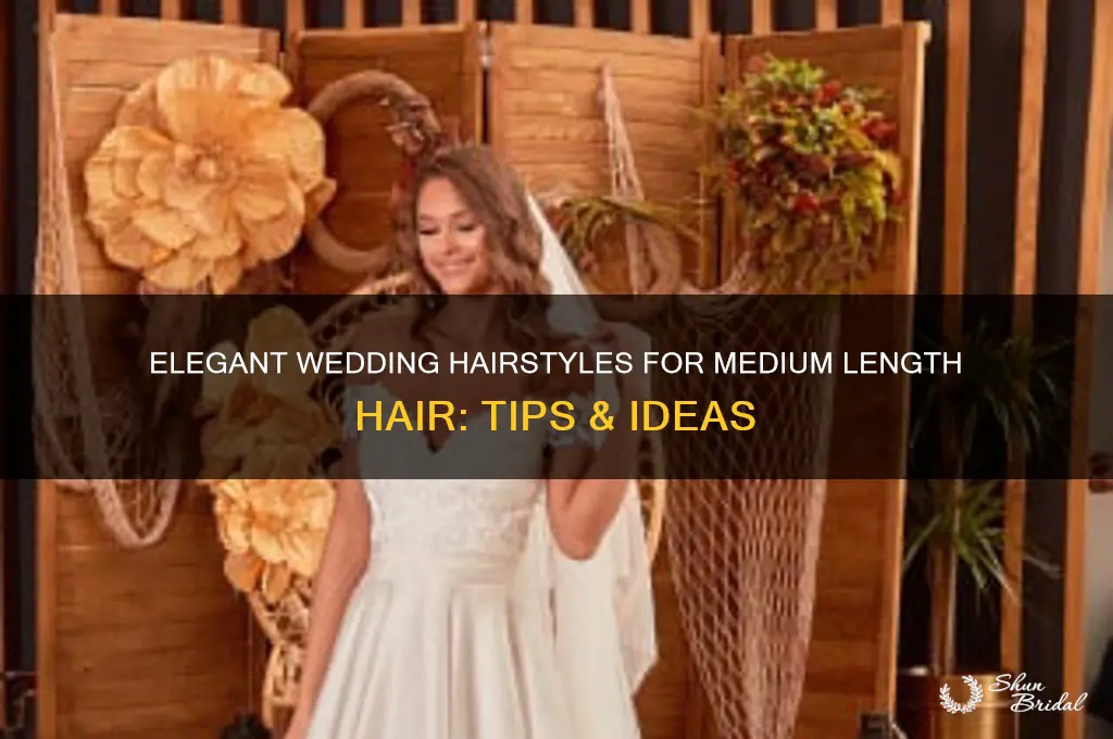 how to style medium length hair for a wedding