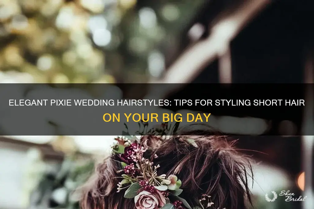 how to style pixie hair for wedding
