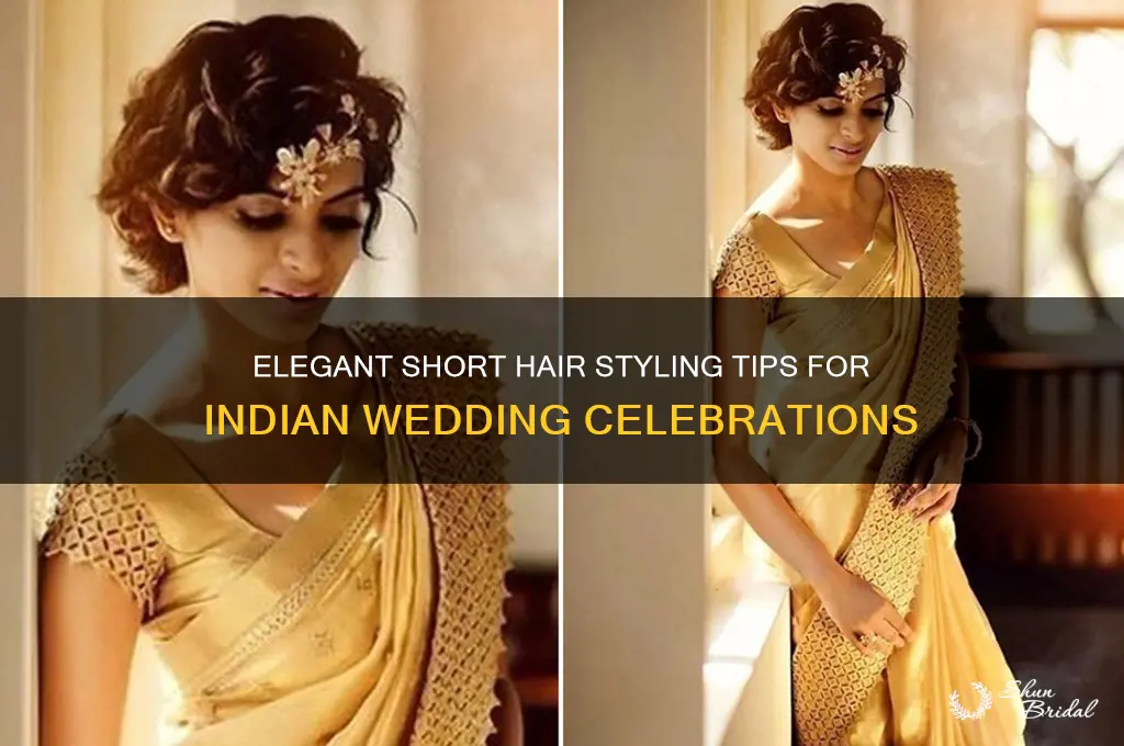how to style short hair for indian wedding