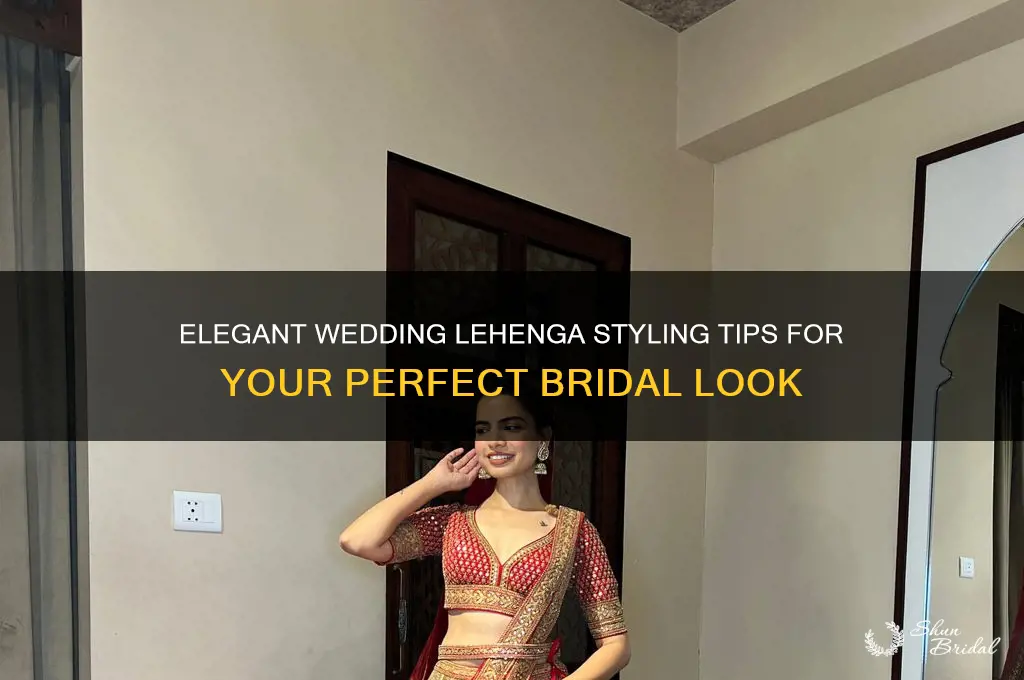 how to style wedding lehenga