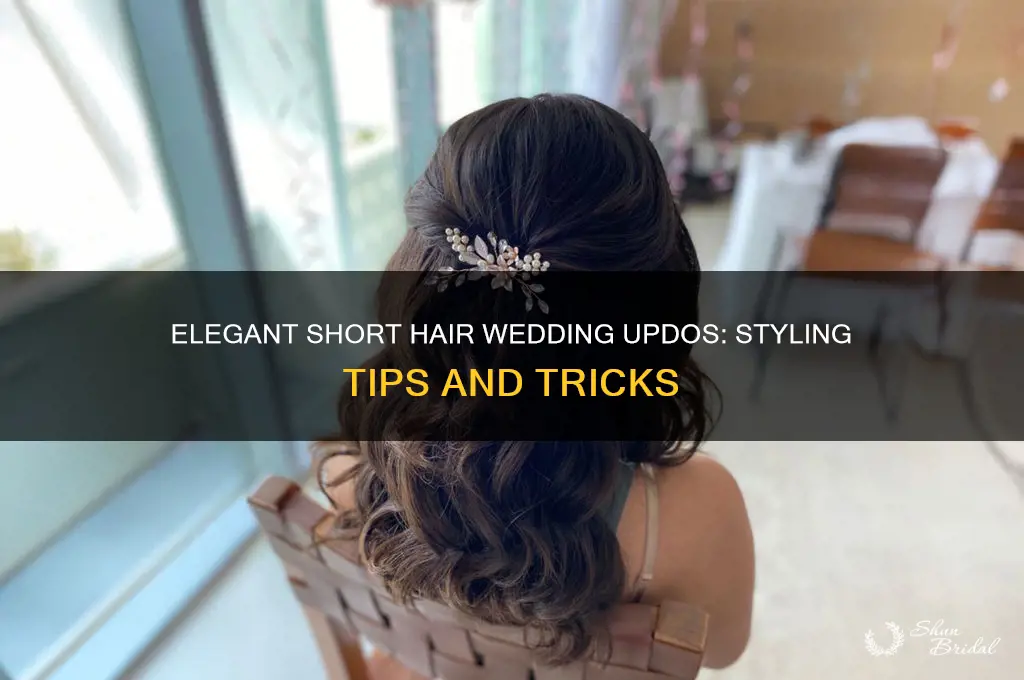 how to style wedding updos for short hair