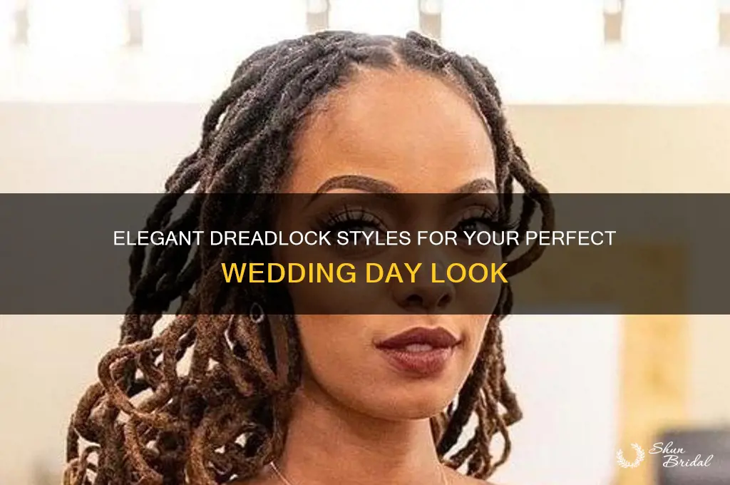how to style your dreads on your wedding day