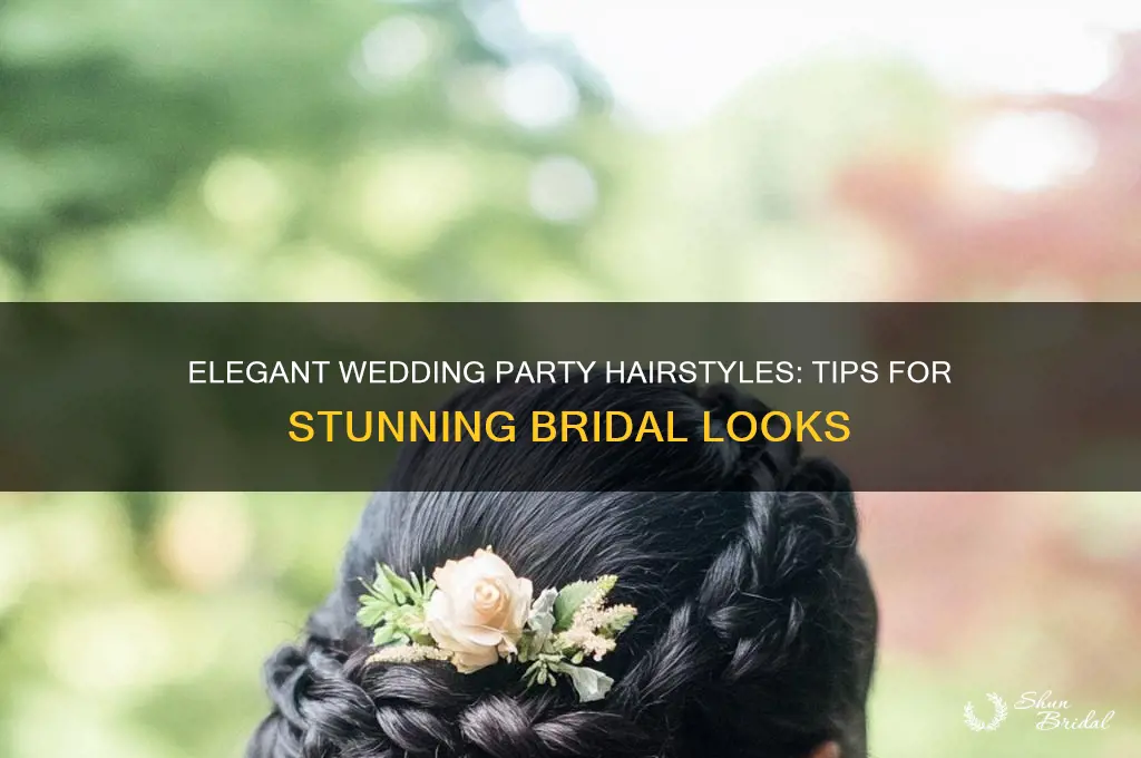 how to style your hair for a wedding party