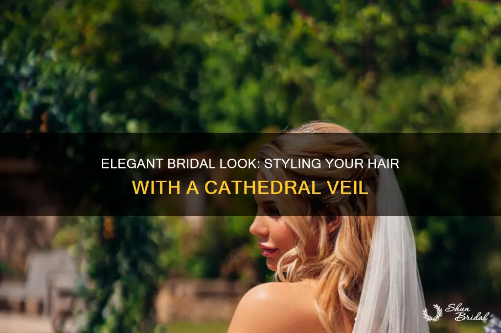 how to style your hair with a cathedrial veil