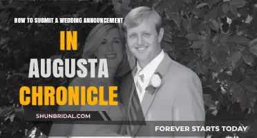 Submit Your Wedding Announcement to Augusta Chronicle: A Step-by-Step Guide