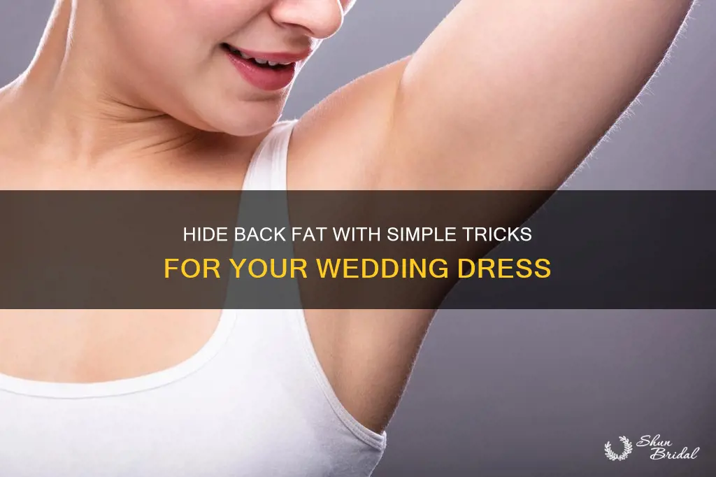 how to suck in back fat for wedding dress