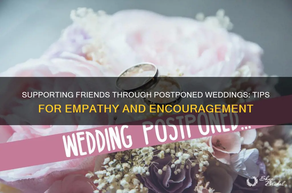 how to support friends who have postponed their wedding