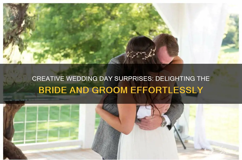 how to surprise bride and groom on wedding day
